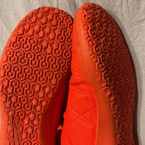 neon orange sneakers - Picture 6 of 7